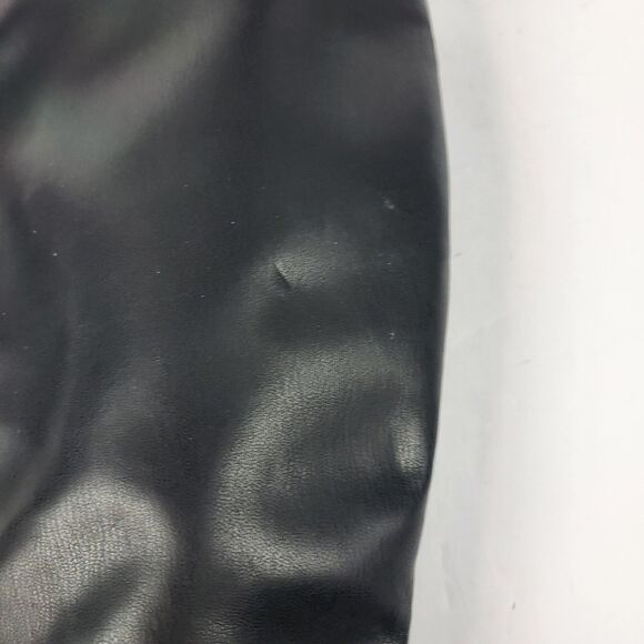 Open Edit Erik Knee High Wedge Boots Faux leather Black Size 8M - Picture 9 of 15